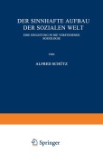 Cover-Bild zum Titel 'Der sinnhafte Aufbau der sozialen Welt' von 'Alfred Schütz'