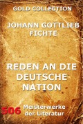 Cover-Bild zum Titel 'Reden an die deutsche Nation' von 'Johann Gottlieb Fichte'