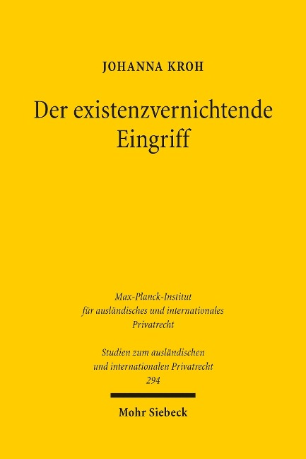Der existenzvernichtende Eingriff - Johanna Kroh