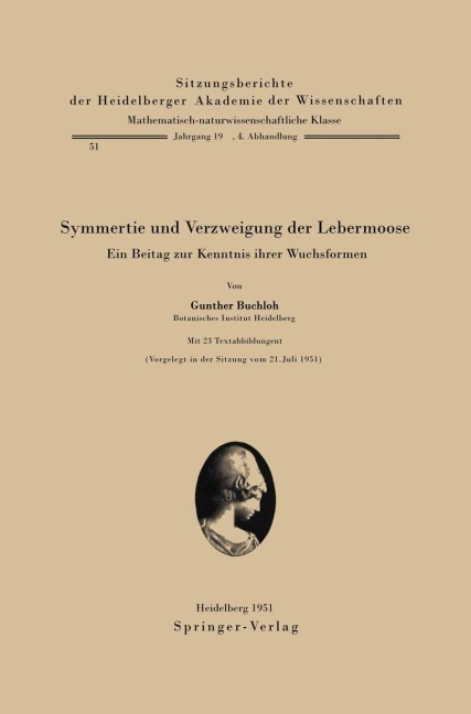 Symmetrie und Verzweigung der Lebermoose - G. Buchloh