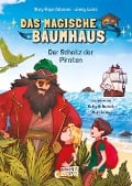 Cover-Bild zum Titel 'Das magische Baumhaus (Comic-Buchreihe, Band 4) - Der Schatz der Piraten' von 'Mary Pope Osborne, Jenny Laird'