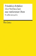 Der Verbrecher aus verlorener Ehre - Friedrich Schiller