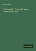 Cover-Bild zum Titel 'Hamburgische Geschichten und Denkwürdigkeiten' von 'Otto Beneke'
