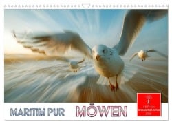 Cover-Bild zum Titel 'Maritim pur - Möwen (Wandkalender 2026 DIN A3 quer), CALVENDO Monatskalender' von 'Peter Roder'