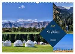 Cover-Bild zum Titel 'Kirgistan - Traumhafte Landschaften (Wandkalender 2026 DIN A3 quer), CALVENDO Monatskalender' von ''