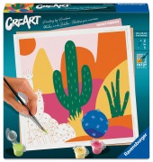 Cover-Bild zum Titel 'CreArt, Malen nach Zahlen Adults Trend - Bunte Kakteen' von ''