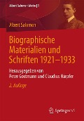 Biographische Materialien und Schriften 1921-1933 - Albert Salomon