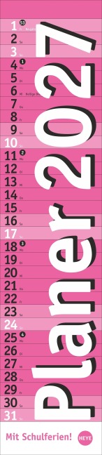 Langplaner, pink 2027 - 