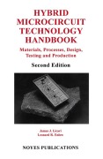 Cover-Bild zum Titel 'Hybrid Microcircuit Technology Handbook' von 'James J. Licari'