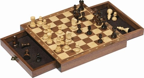 Magnetisches Schachspiel mit Schubladen - 