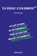 Cover-Bild zum Titel 'Elk gedicht, is een gewricht' von 'Fred Marree'