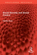 Cover-Bild zum Titel 'Social Security and Social Control' von 'Hartley Dean'