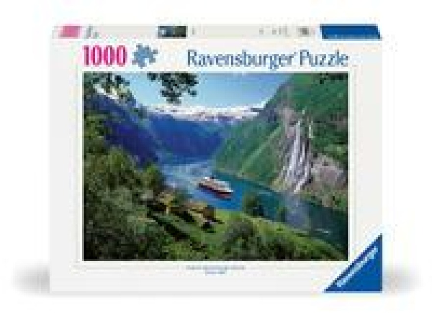 Erwachsenenpuzzle 1000 Teile - Norwegischer Fjord - 
