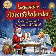 Cover-Bild zum Titel 'Logopädie-Adventskalender: Quiz-Buch mit Fragen und Rätsel' von 'Schlauvento Interactive'