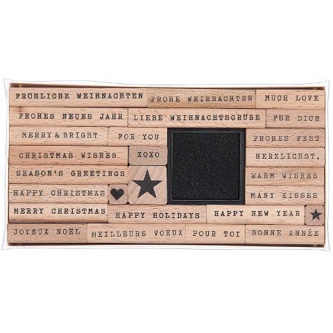Stempelset Merry Christmas, Handwriting FSC 100%, 26 Stempel - 