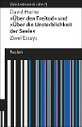 Cover-Bild zum Titel '»Über den Freitod« und »Über die Unsterblichkeit der Seele«' von 'David Hume'