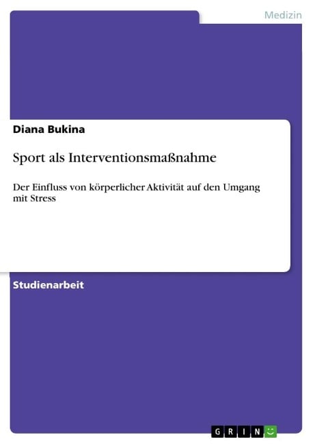 Sport als Interventionsmaßnahme - Diana Bukina