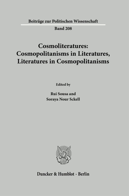 Cosmoliteratures: Cosmopolitanisms in Literatures, Literatures in Cosmopolitanisms - 
