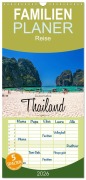 Cover-Bild zum Titel 'Familienplaner 2026 - Zauberhaftes Thailand mit 5 Spalten (Wandkalender, 21 x 45 cm) CALVENDO' von 'Stefan Becker'