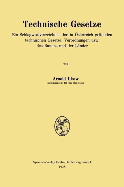 Technische Gesetze - Arnold Ilkow