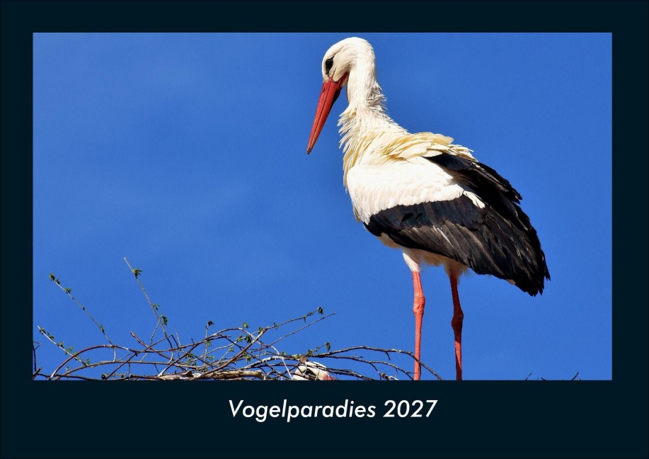 Vogelparadies 2027 Fotokalender DIN A4 - Tobias Schmitt, Kevin Heber