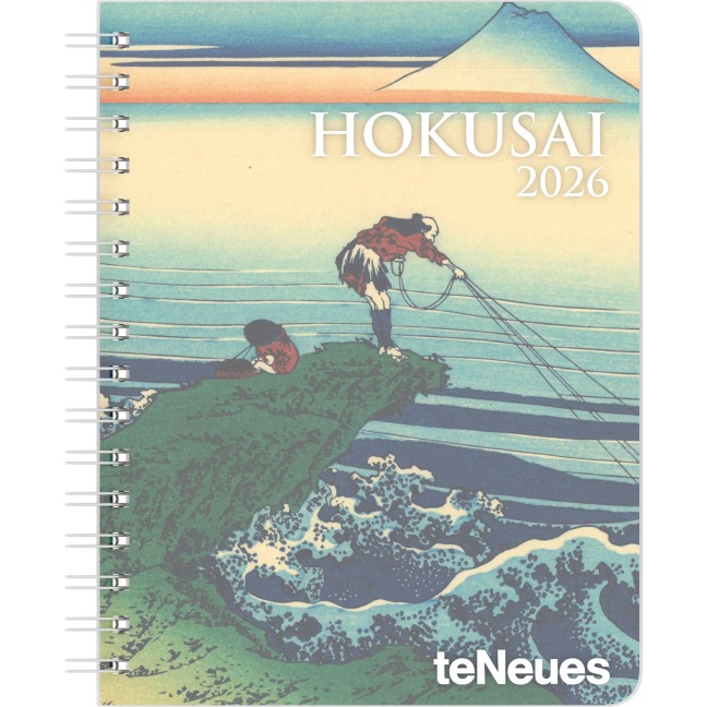 Hokusai 2026 - Diary - Buchkalender - Taschenkalender - Kunstkalender - 16,5x21,6 - 