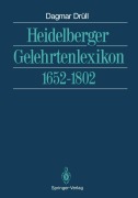Cover-Bild zum Titel 'Heidelberger Gelehrtenlexikon' von 'Dagmar Drüll'
