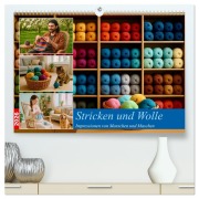Cover-Bild zum Titel 'Stricken und Wolle (hochwertiger Premium Wandkalender 2026 DIN A2 quer), Kunstdruck in Hochglanz' von 'Steffani Lehmann'