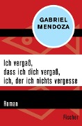 Ich vergaß, dass ich dich vergaß, ich, der ich nichts vergesse - Gabriel Mendoza