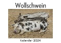 Wollschwein (Wandkalender 2024, Kalender DIN A4 quer, Monatskalender im Querformat mit Kalendarium, Das perfekte Geschenk) - Anna Müller
