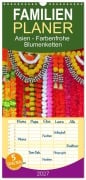 Cover-Bild zum Titel 'Familienplaner 2027 - Asien - Farbenfrohe Blumenketten mit 5 Spalten (Wandkalender, 21 x 45 cm) CALVENDO' von 'Gabriele Gerner'