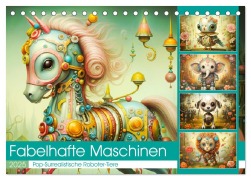 Fabelhafte Maschinen. Pop-Surrealistische Roboter-Tiere (Tischkalender 2025 DIN A5 quer), CALVENDO Monatskalender - Rose Hurley