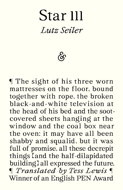 Star 111 - Lutz Seiler