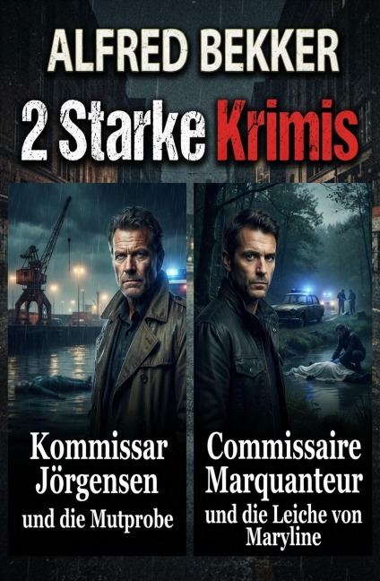 2 Starke Krimis: Kommissar Jörgensen und die Mutprobe / Commissaire Marquanteur und die Leiche von Maryline - Alfred Bekker