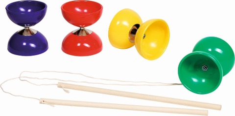 Diabolo mit Stöckern und Schnur - 