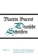 Cover-Bild zum Titel 'Schriften zur Reichsreligionspolitik der Jahre 1545/1546' von 'Martin Bucer'