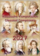 Cover-Bild zum Titel 'Komponisten-Kalender, ein Musik-Kalender 2027, DIN A4' von 'Peter Bach Jr.'