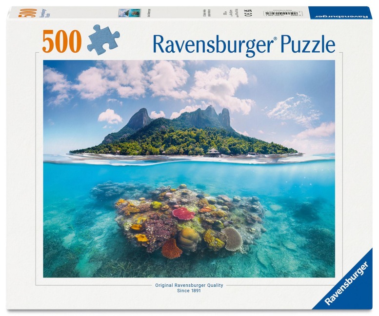 Erwachsenenpuzzle 500 Teile - Insel und Korallenwelt - 