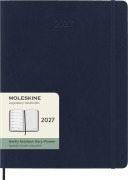 Cover-Bild zum Titel 'Moleskine 12 Monate Tageskalender 2027, XL, 1 Tag = 1 Seite, rechts linierte Seite, Weicher Einband, Saphir' von ''