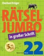 Cover-Bild zum Titel 'Rätseljumbo in großer Schrift 22' von 'Eberhard Krüger'