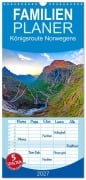 Cover-Bild zum Titel 'Familienplaner 2027 - Königsroute Norwegens mit 5 Spalten (Wandkalender, 21 x 45 cm) CALVENDO' von 'Christa Kramer'