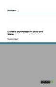 Cover-Bild zum Titel 'Einfache psychologische Tests und Scores' von 'Dennis Horn'