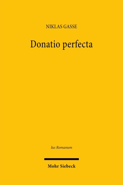 Donatio perfecta - Niklas Gasse