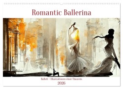 Cover-Bild zum Titel 'Romatic Ballerina (Wandkalender 2026 DIN A2 quer), CALVENDO Monatskalender' von 'Sandra Felke'