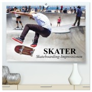 Cover-Bild zum Titel 'Skater. Skateboarding-Impressionen (hochwertiger Premium Wandkalender 2026 DIN A2 quer), Kunstdruck in Hochglanz' von 'Elisabeth Stanzer'