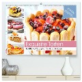 Exquisite Torten. Köstliche Rezepte für viele Anlässe (hochwertiger Premium Wandkalender 2025 DIN A2 quer), Kunstdruck in Hochglanz - Rose Hurley