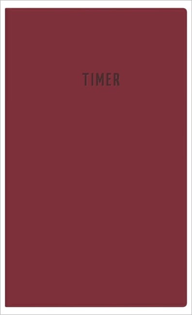 Taschenplaner 1M/2S bordeaux 2027 - 