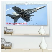 Cover-Bild zum Titel 'Kriegstechnik. Kampfjet-Impressionen (hochwertiger Premium Wandkalender 2026 DIN A2 quer), Kunstdruck in Hochglanz' von 'Elisabeth Stanzer'