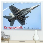Cover-Bild zum Titel 'Kriegstechnik. Kampfjet-Impressionen (hochwertiger Premium Wandkalender 2026 DIN A2 quer), Kunstdruck in Hochglanz' von 'Elisabeth Stanzer'