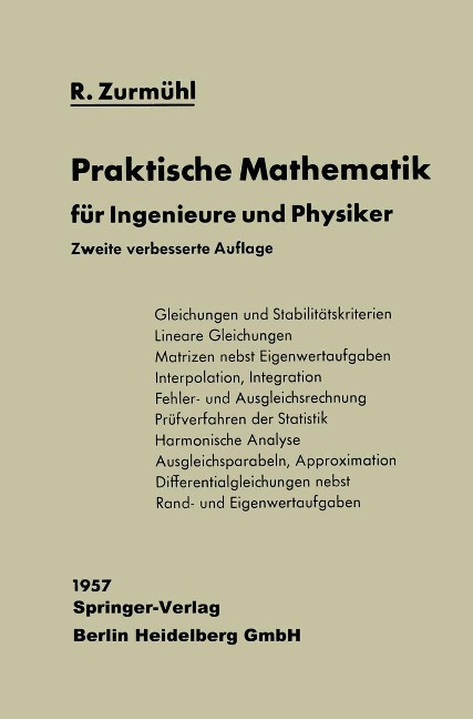 Praktische Mathematik - Rudolf Zurmühl